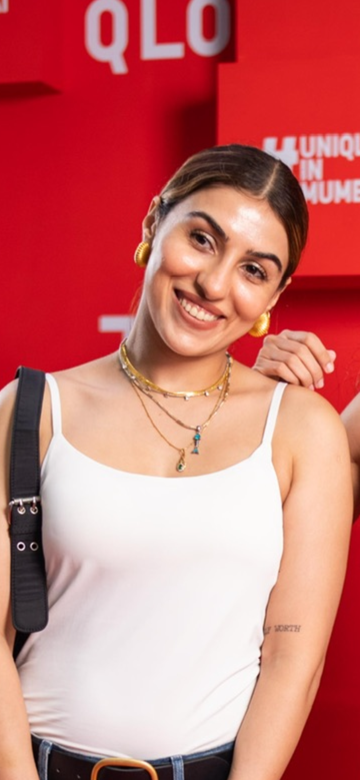 Sheefa Gilani In Our Cassis Shell Earrings In Gold Tone