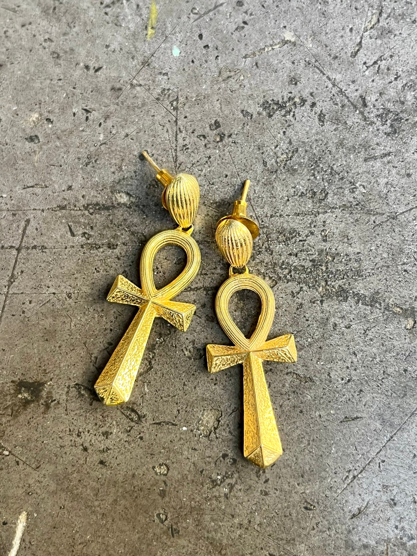 Ankh Earrings