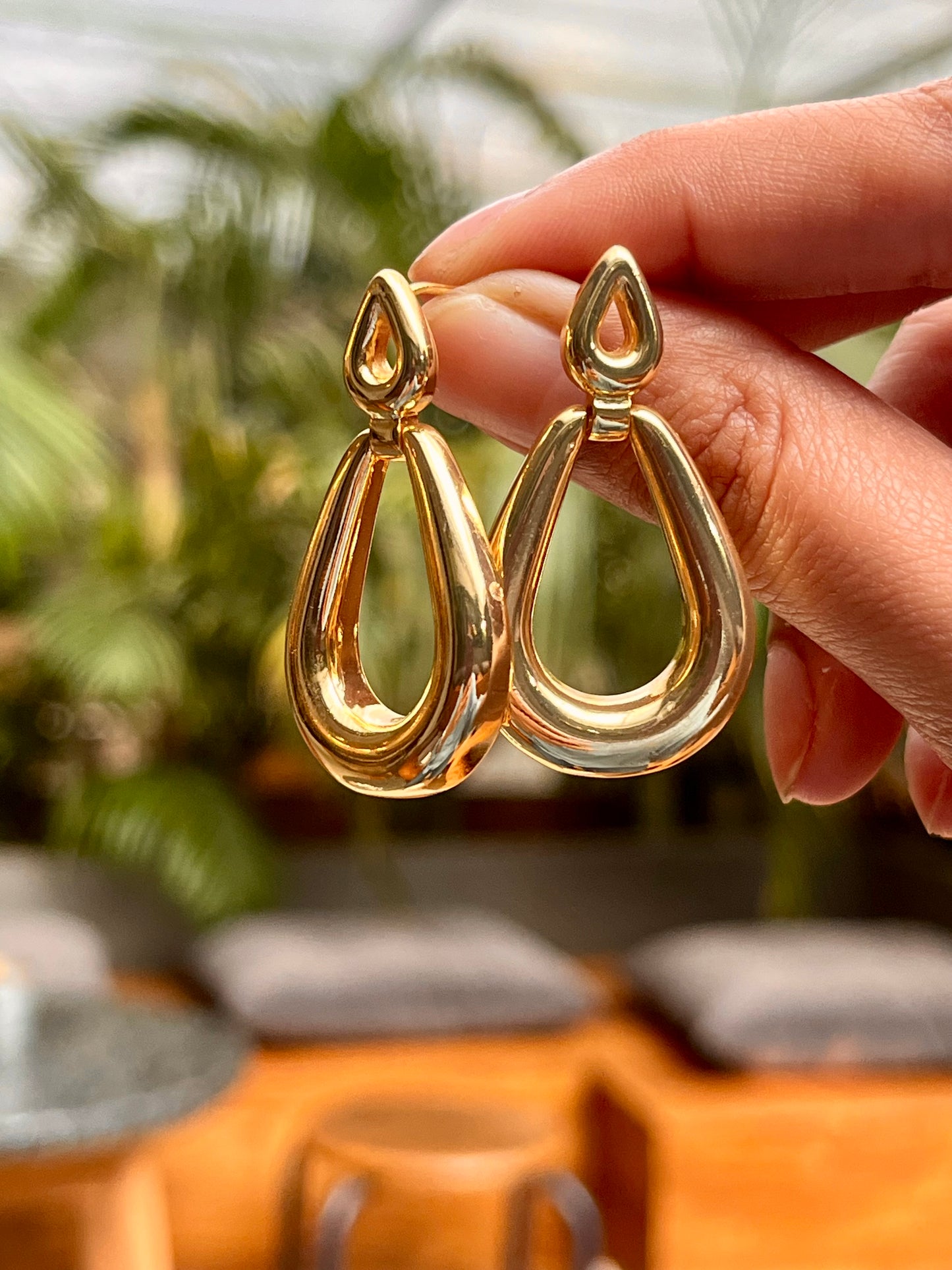 Gold Drop Earrings