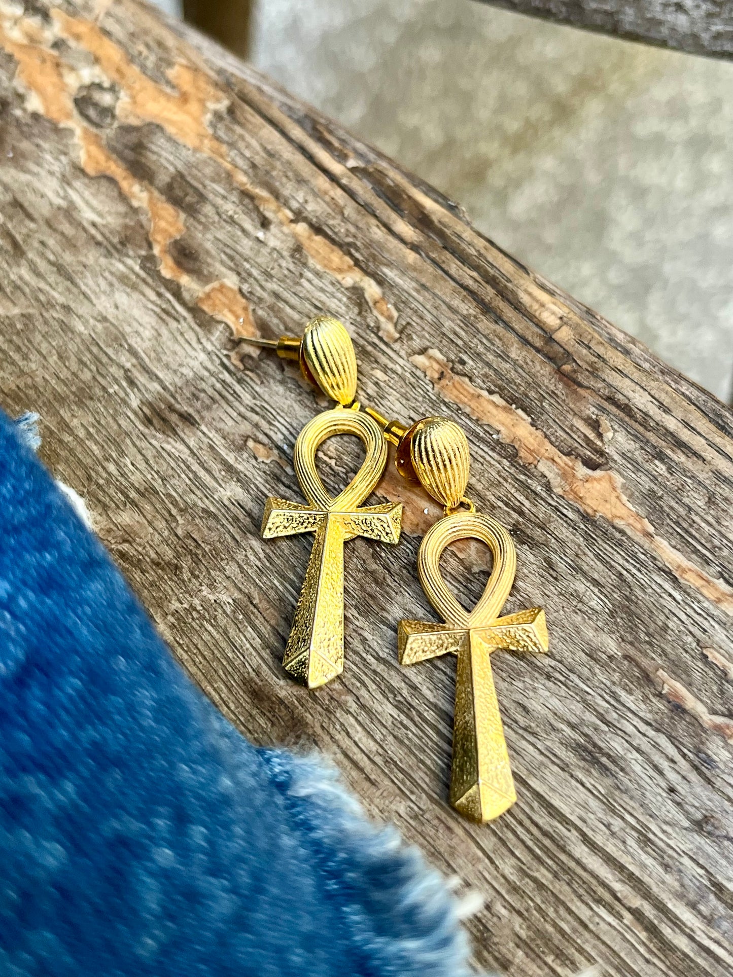 Ankh Earrings