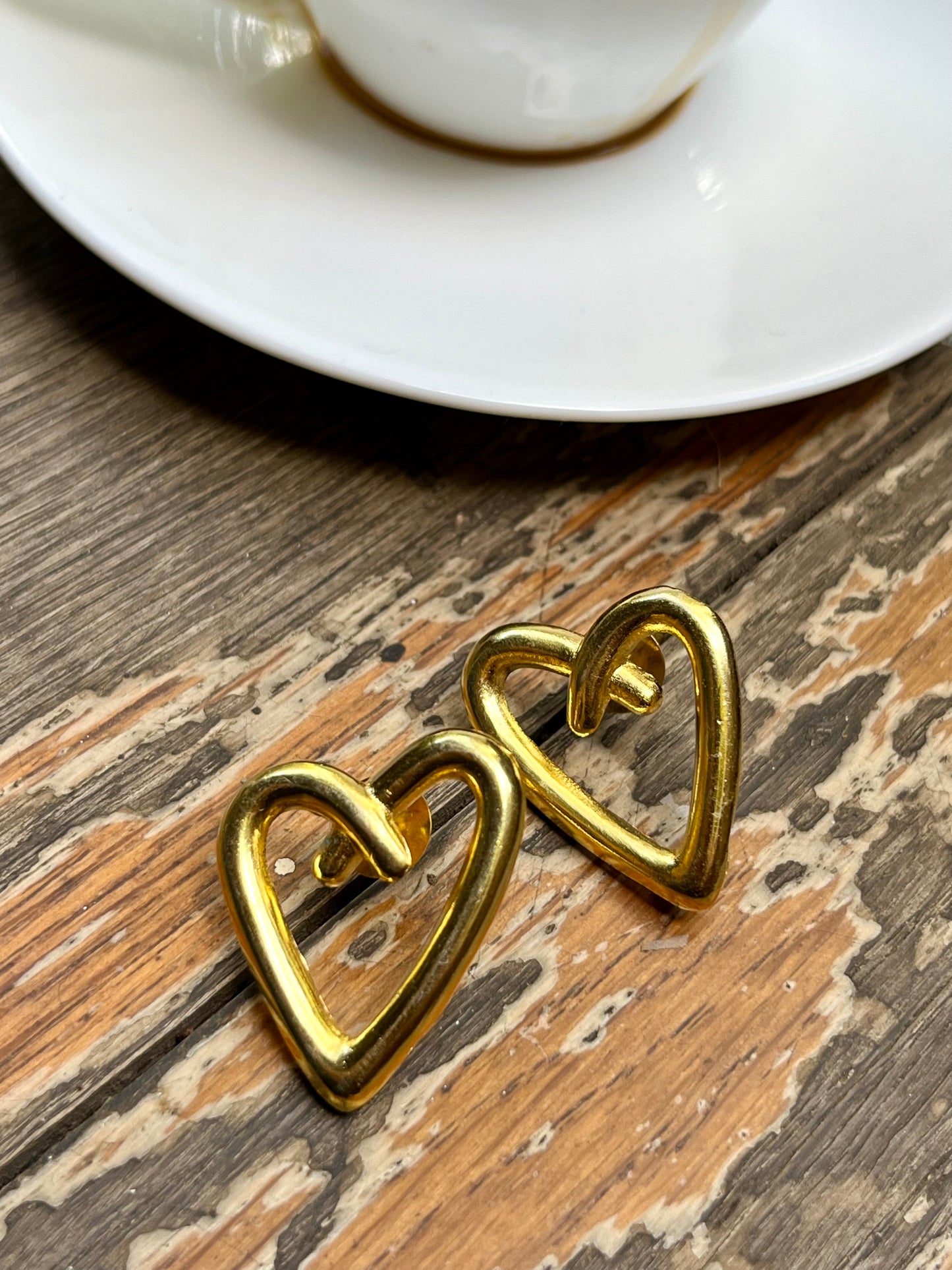 Open Heart Earrings