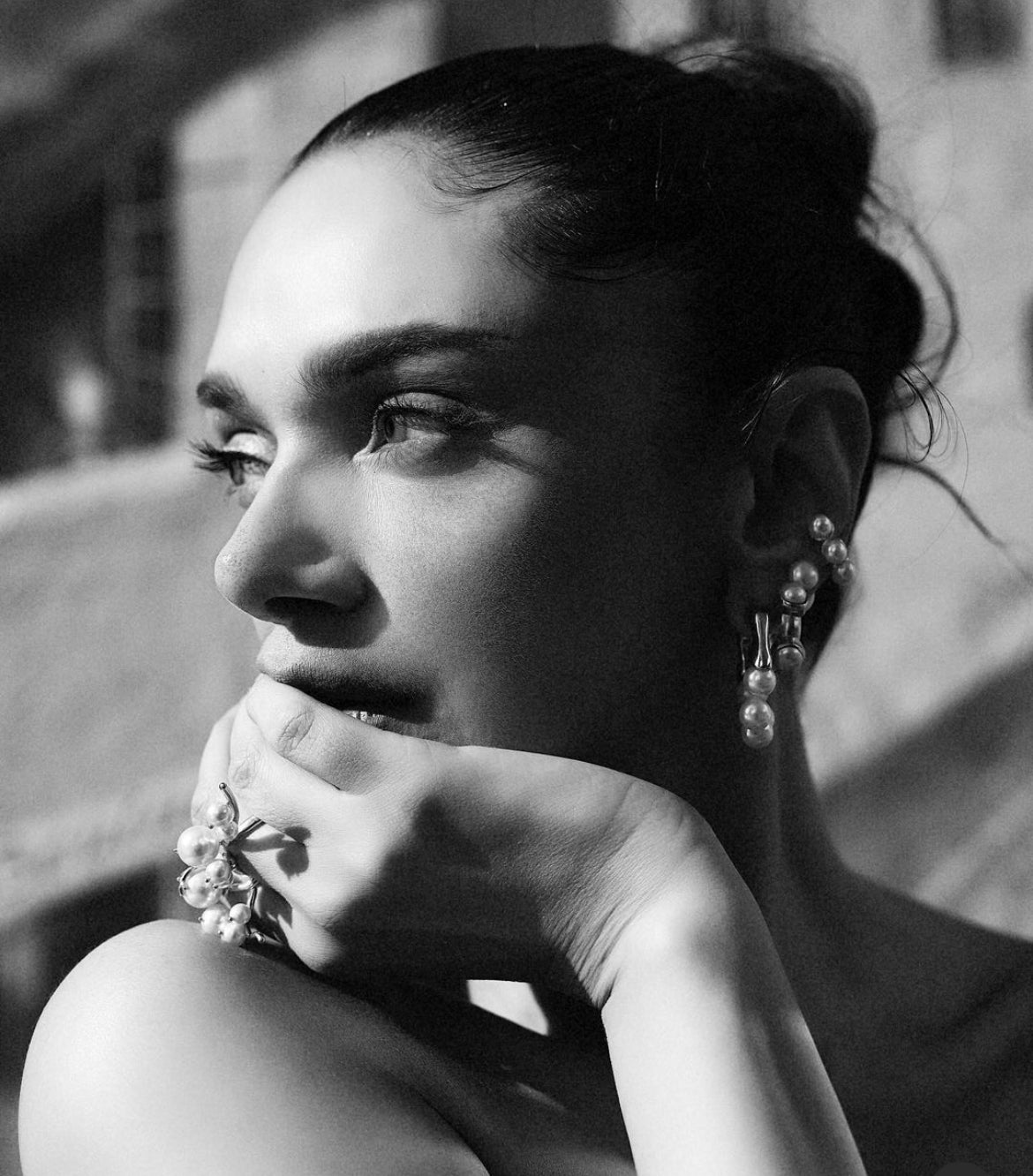 Aditi Rao Hydari In Our Perla Hoop Earrings