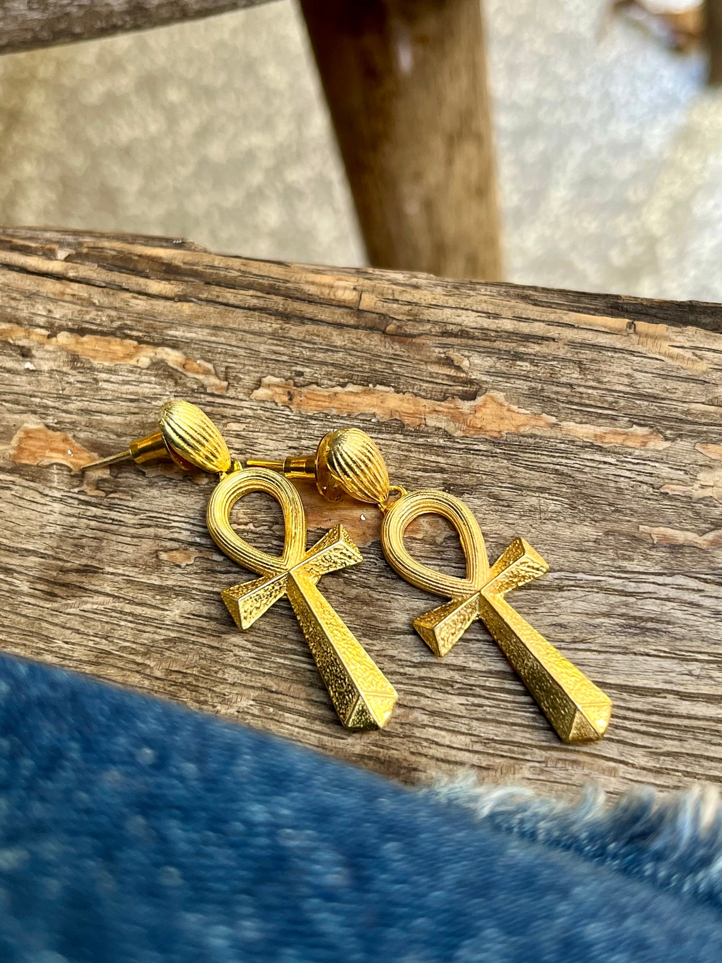 Ankh Earrings