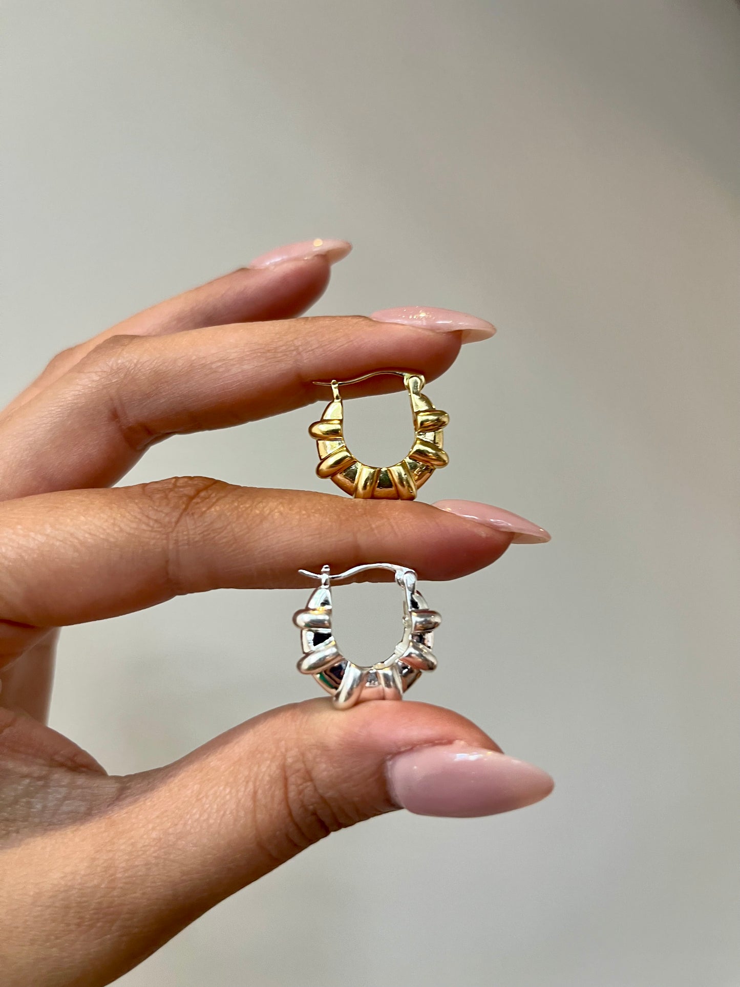 Anchor Hoop Earrings