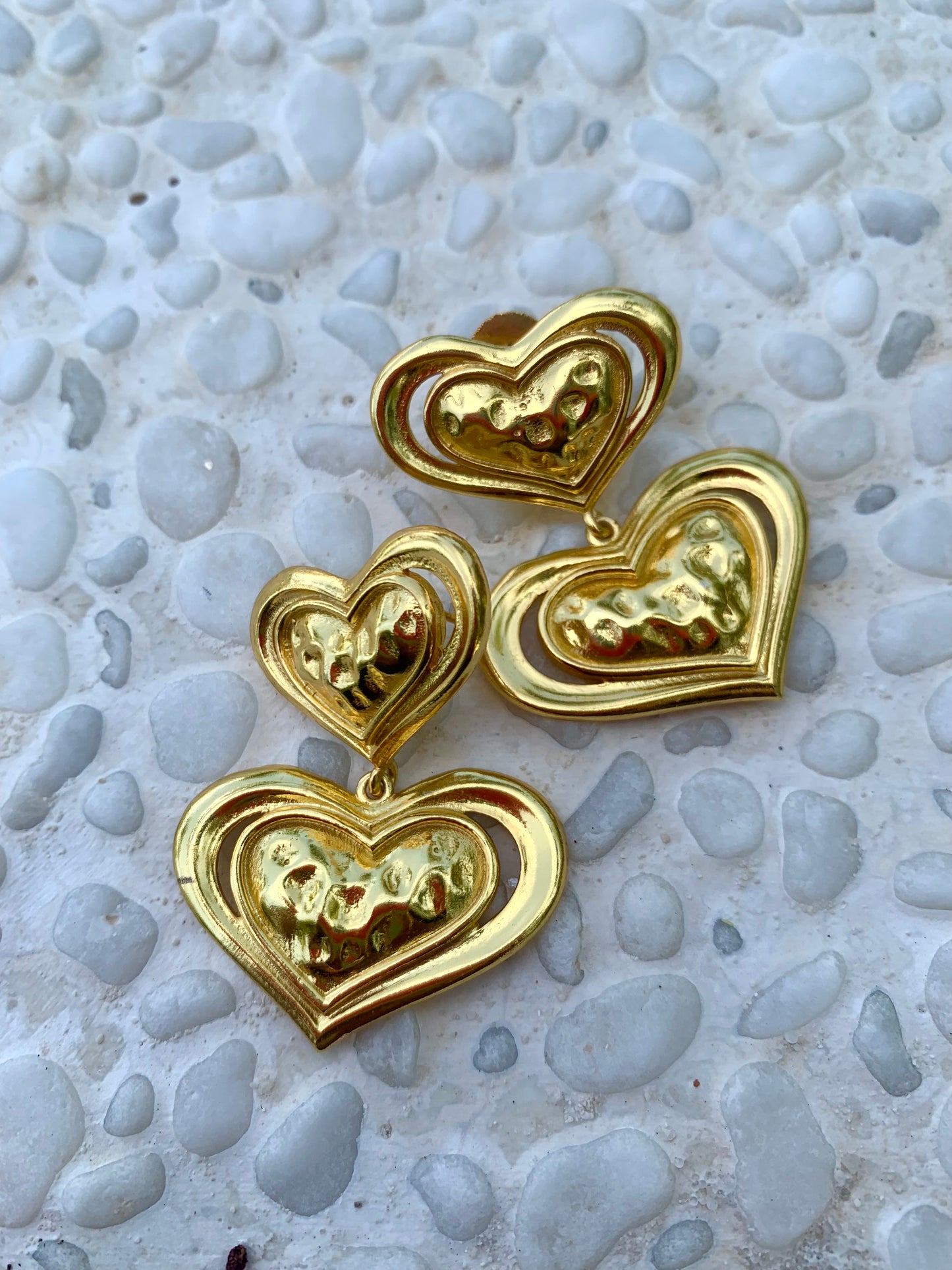 Bubble Heart Earrings