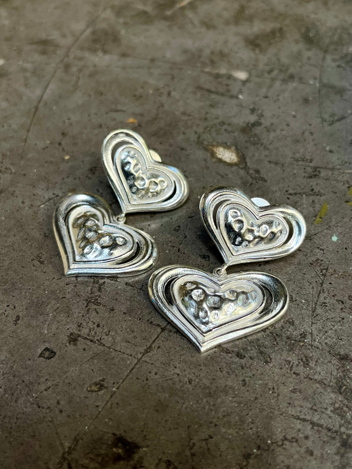 Bubble Heart Earrings